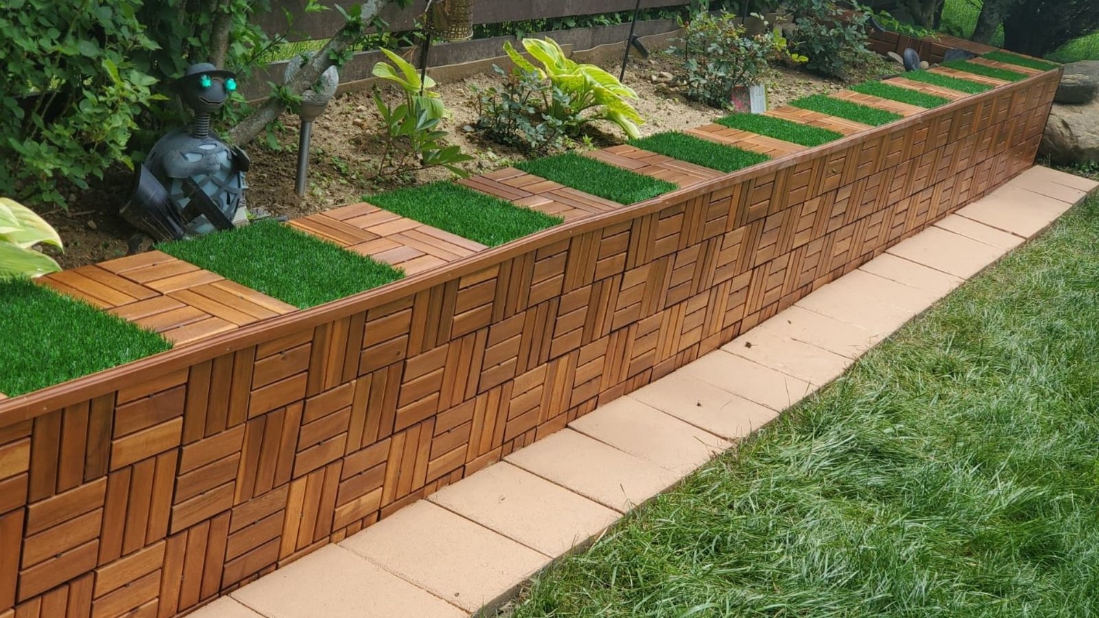 Custom Backyard Retaining Wall & Garden Upgrade